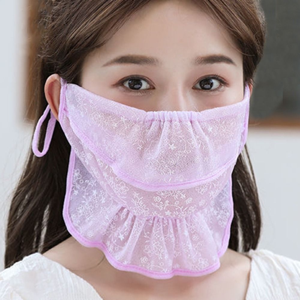 Fishing Mask Sun Protection - Kadınlar için Wrap kapak eşarp düz